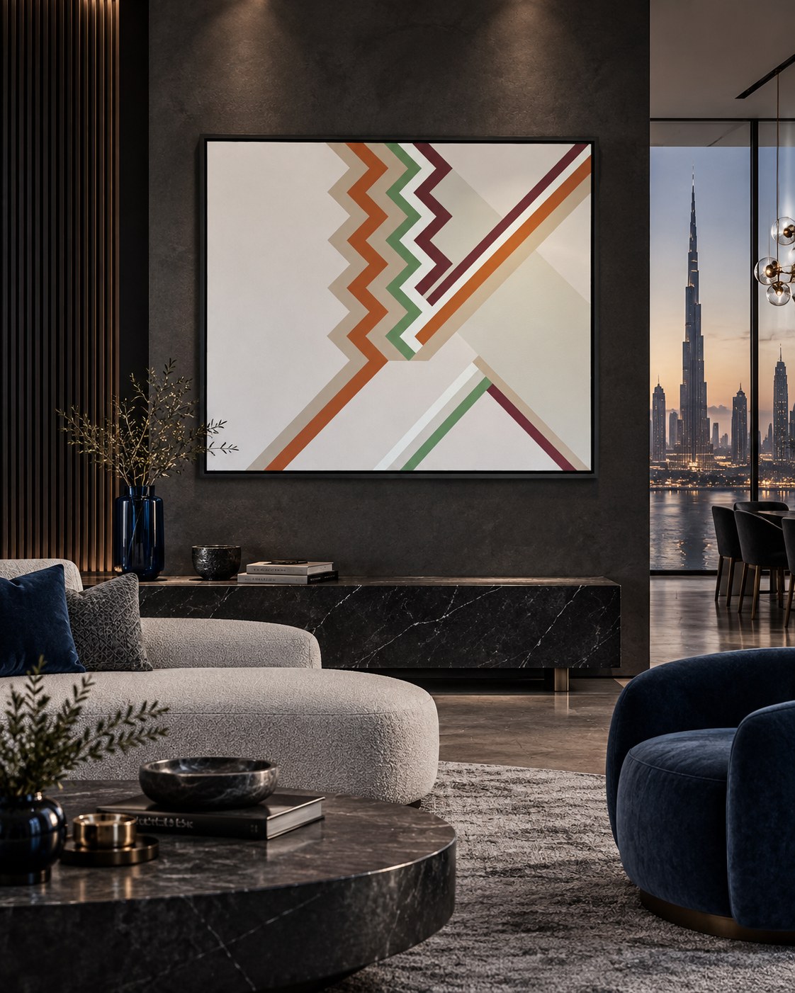 Untitled 01 by Younes Belamine, shown in an interior