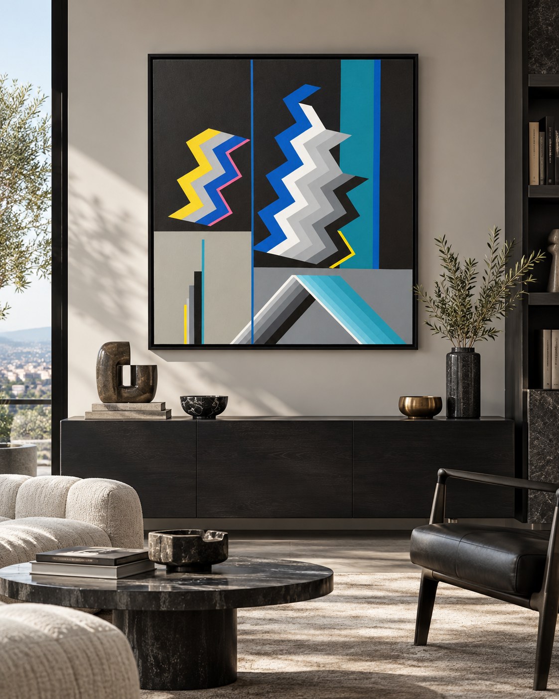 Untitled 05 by Younes Belamine, shown in an interior