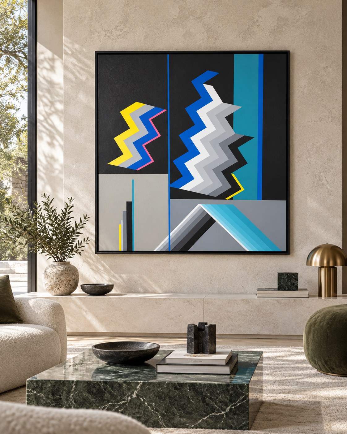 Untitled 05 by Younes Belamine, shown in an interior