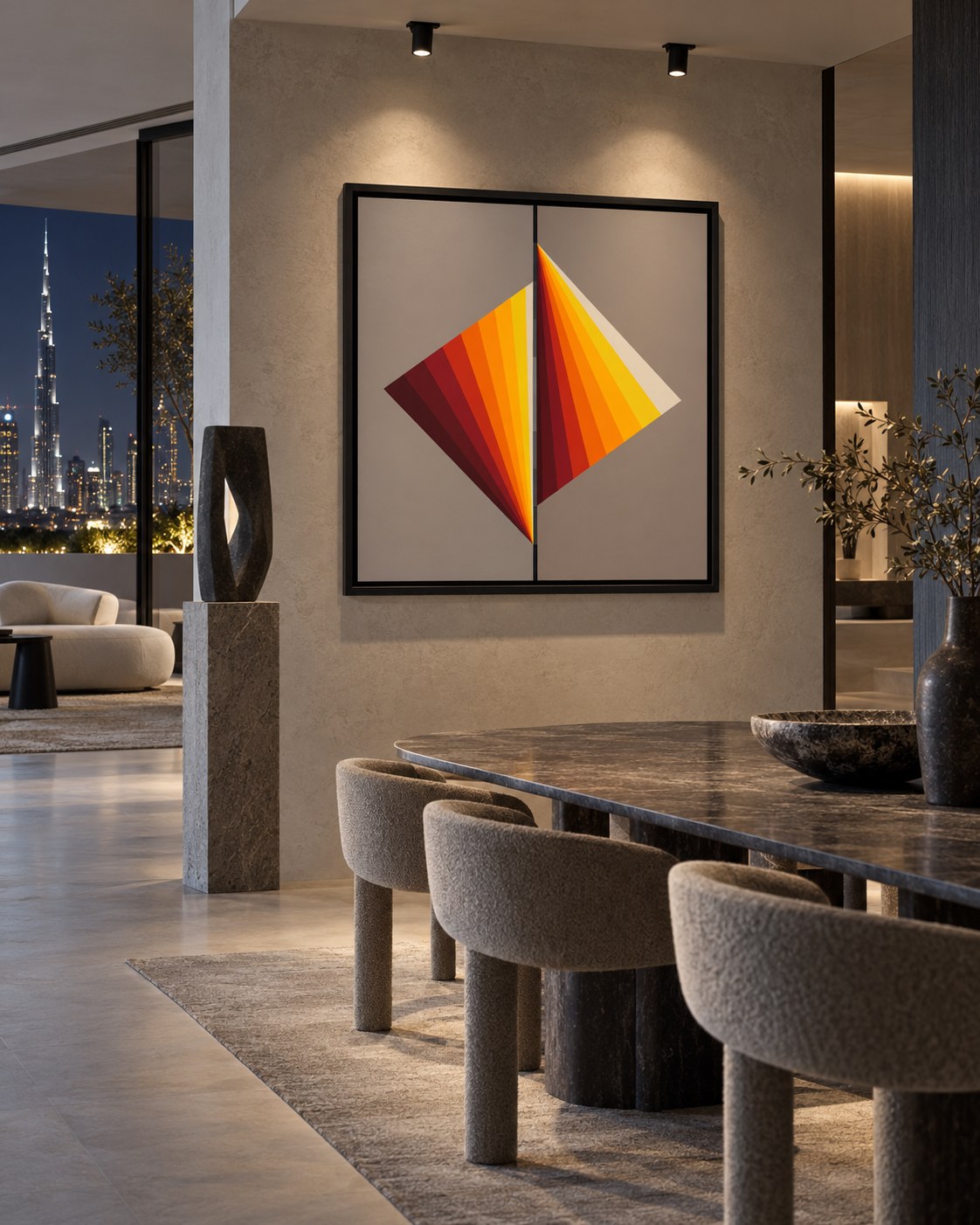 Untitled 06 by Younes Belamine, shown in an interior