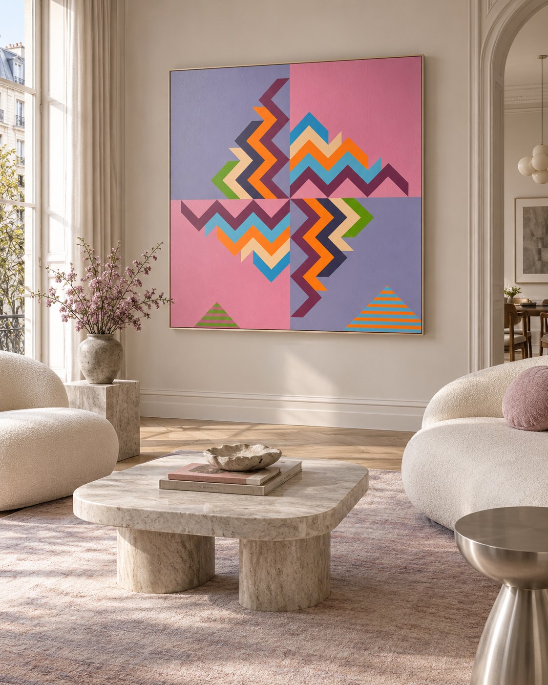 Untitled 08 by Younes Belamine, shown in an interior