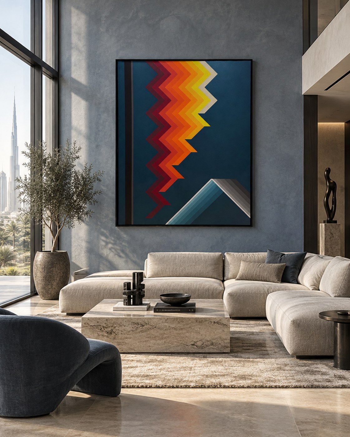 Untitled 10 by Younes Belamine, shown in an interior
