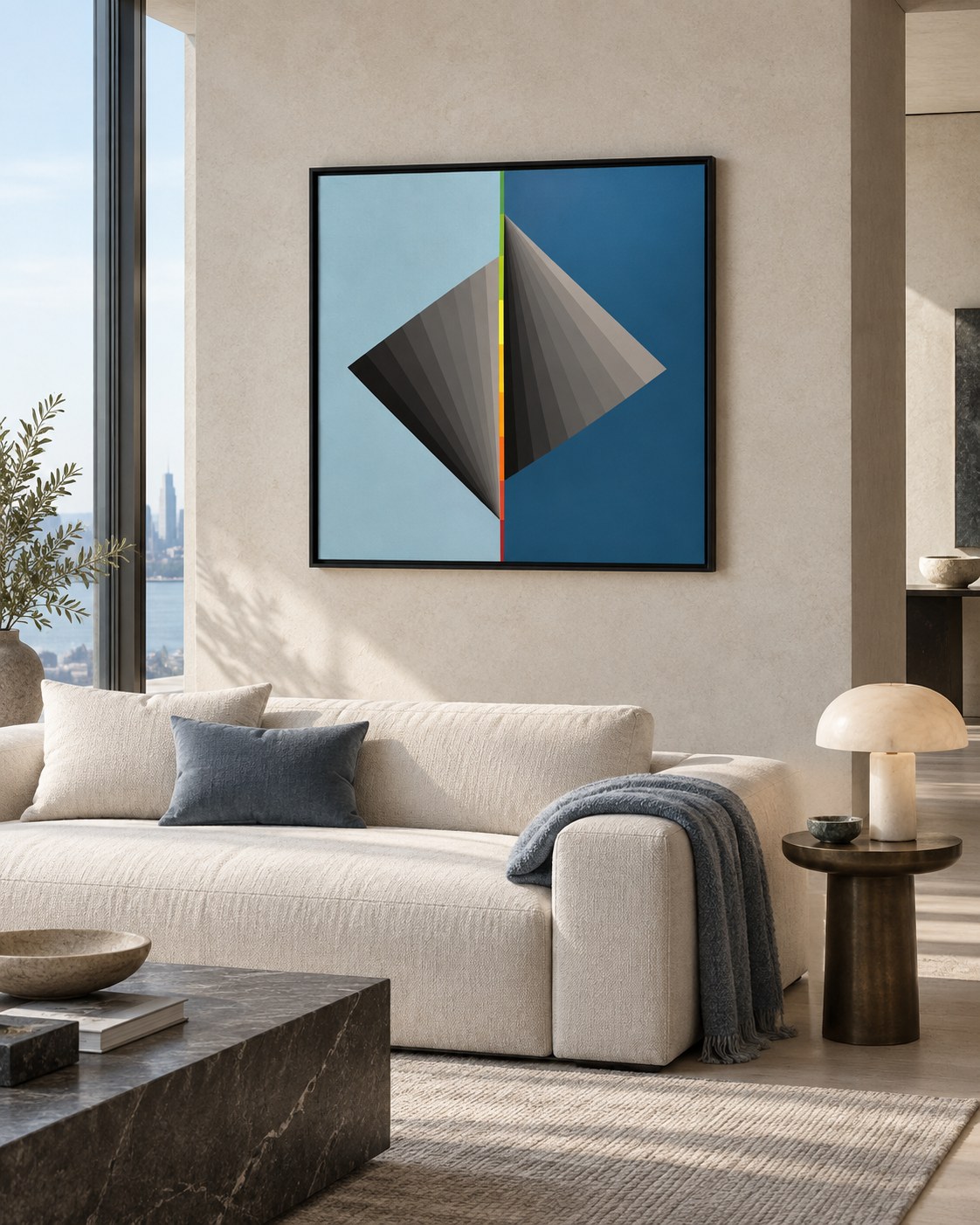 Untitled 13 by Younes Belamine, shown in an interior