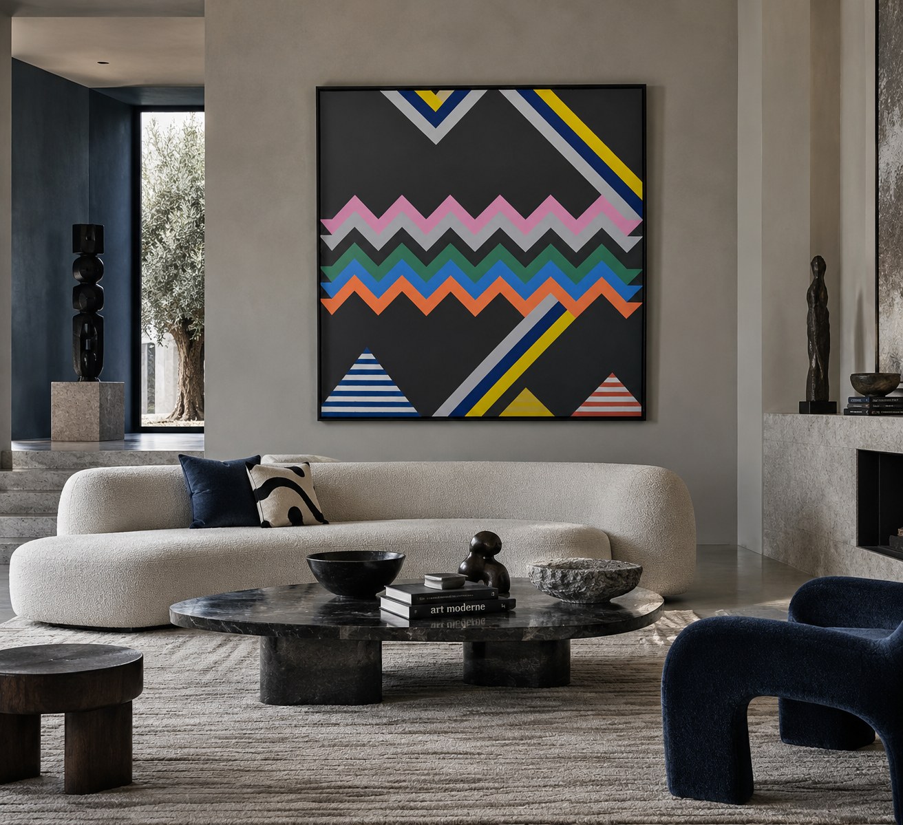 Untitled 25 by Younes Belamine, shown in an interior